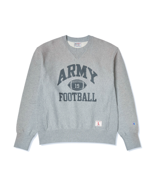 헤리티지 리버스위브 ARMY 스웨트 셔츠 Grey Melange