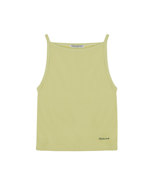 BOAT NECK SLEEVELESS TOP_OLIVE