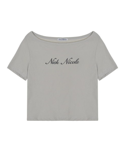 NICOLE OFF SHOULDER TOP_GRAY