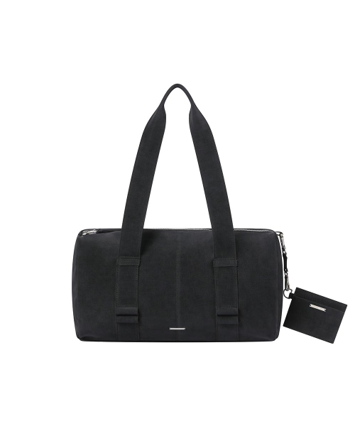 Round duffel bag and wallet BLACK