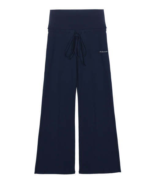 FOLD WIDE PANTS_NAVY