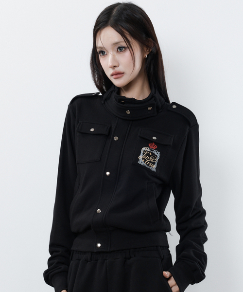 RL LAYERED ANGEL TRAINING ZIP UP(BLACK)