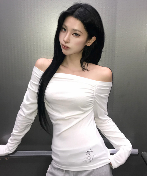 RL SHIRRING SLEEVE(WHITE)