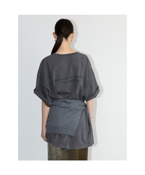 [Unisex] Aperture Logo Dyeing TShirt Ash (TA6742U034)