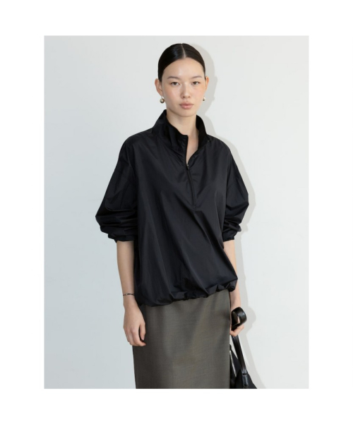 Nylon Quarter ZipUp Black (TA6764U035)