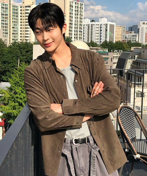 [COUTURE]Suede Semi-Overfit Shirt-Style Jacket - 2color