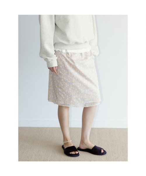 Floral Midi Skirt Pink (TA6727A13X)