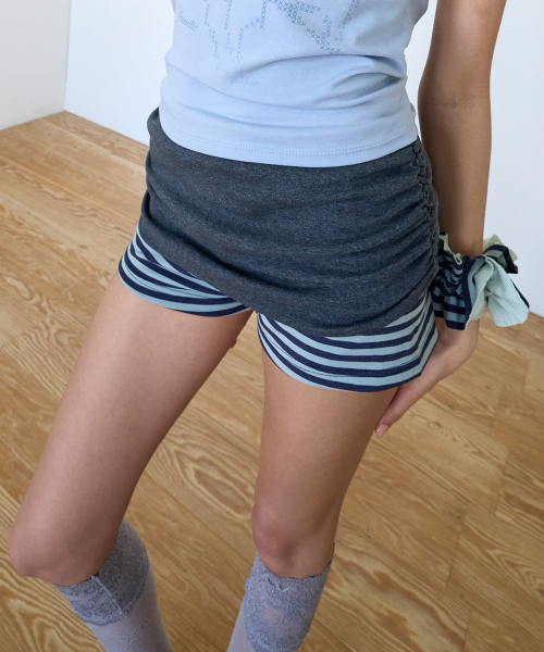 Ruched Tie Shorts (MINT)