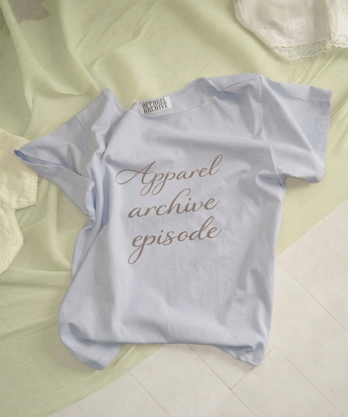 Kona off-shoulder t-shirt - Skyblue