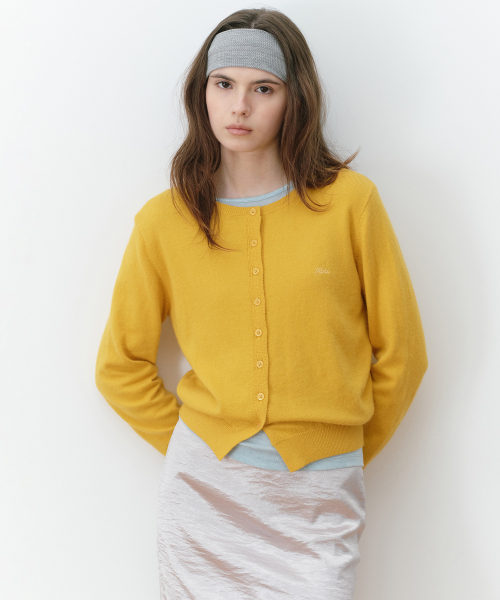 ROUND CARDIGAN YELLOW