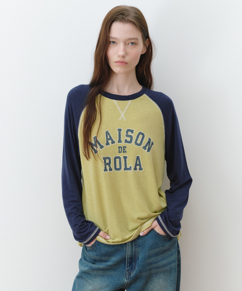 MASION DE ROLA REGLAN LONG SLEEVE OL+NV