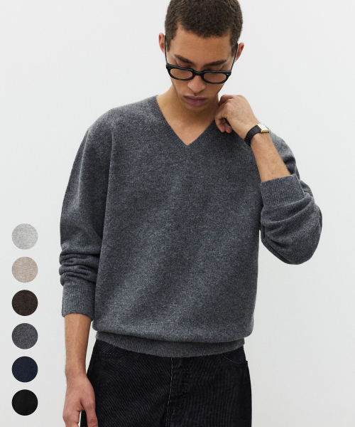 Daily Vneck Knit - 6 Color