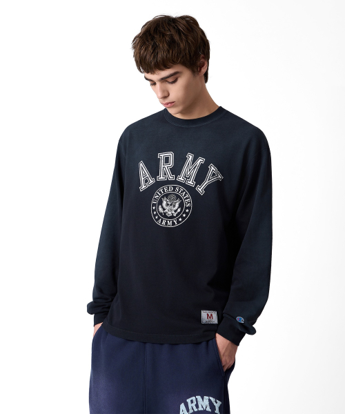 헤리티지 ARMY 롱슬리브 티셔츠 Dark Grey