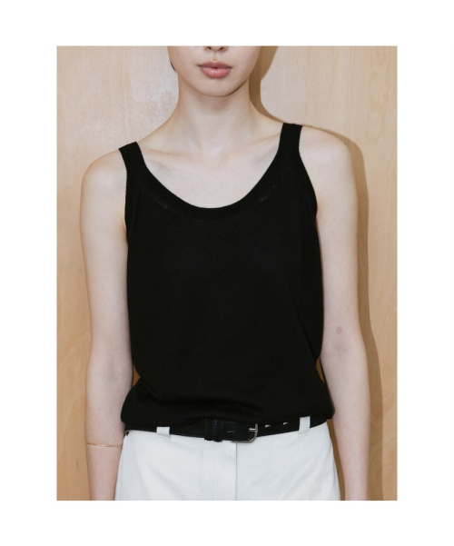 Paul Sleeveless Knit Top Black (TA6451A035)