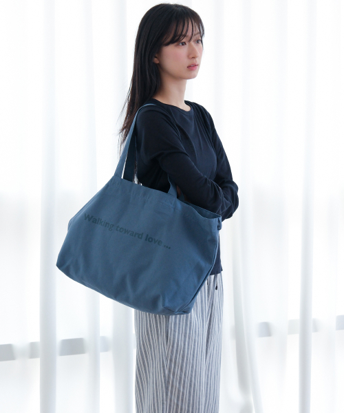 Heart Logo bag big ver. - Blue (하트 로고백 블루)