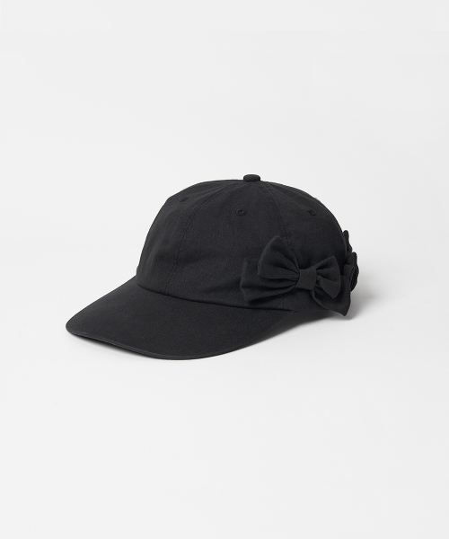 TRIPLE RIBBON WASHED BALL CAP BLACK