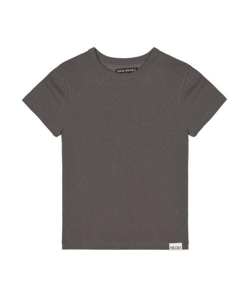 ESSENTIAL HALF SLEEVE TOP_BROWN