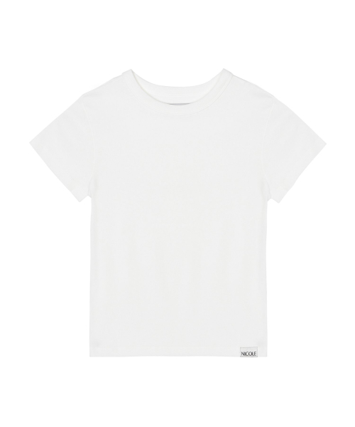 ESSENTIAL HALF SLEEVE TOP_WHITE