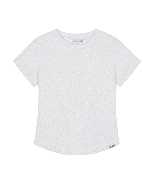 CURVED SLIM TOP_MELANGE