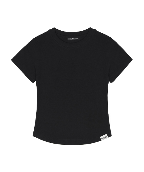 CURVED SLIM TOP_BLACK