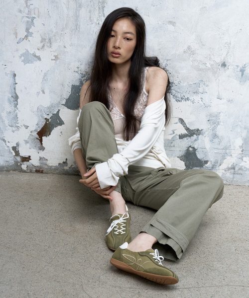 스키아 핑킹 셔링 스니커즈 그린