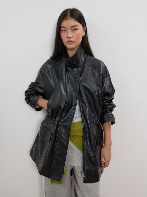 Faux Leather Safari Jacket MU2678JK802M