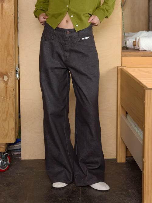 Curved Wide Denim Pants MU2678DN803M