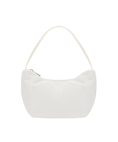 NICOLE NYLON MINI HOBO BAG_CREAM