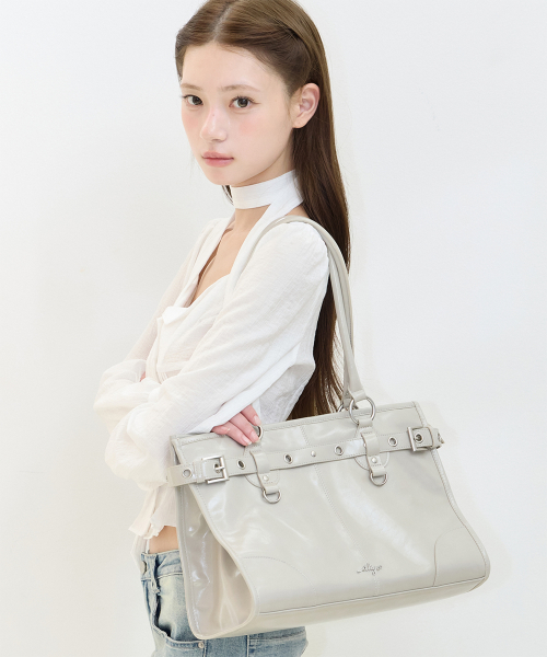 OV BIG SHOULDER BAG BEIGE