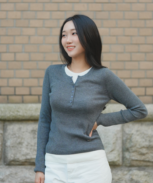 배색레이어링골지니트 JZKT026B