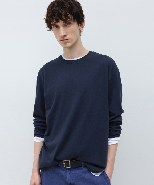 SUPIMA Cotton Long Sleeve NAVY