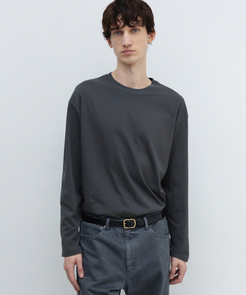 SUPIMA Cotton Long Sleeve CHARCOAL