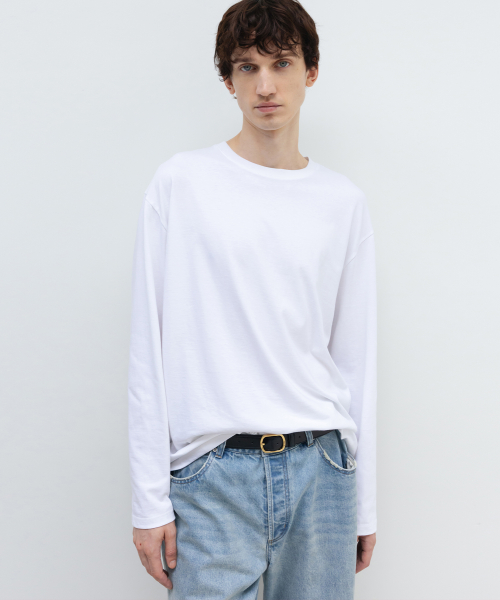 SUPIMA Cotton Long Sleeve WHITE