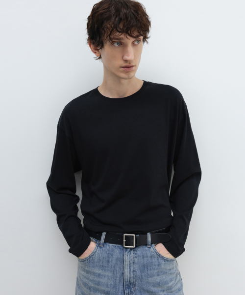 SUPIMA Cotton Long Sleeve BLACK