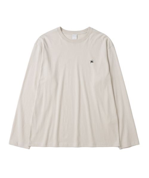 TCM starfish mini logo long sleeve (beige)