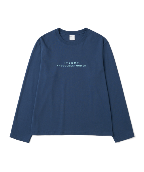 TCM type logo long sleeve (dark blue)