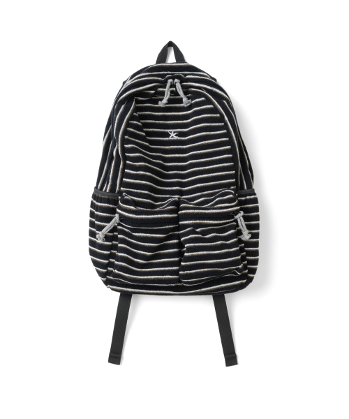 TCM terry multi stripe backpack (black)