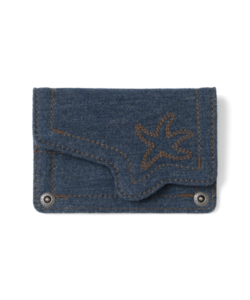 TCM denim card wallet (blue)