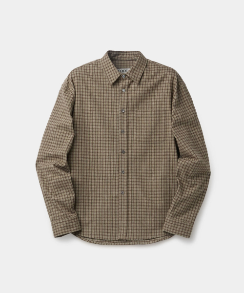 Geonclub Check Shirts (Sand Green)