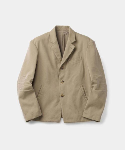 Embossed Washed Blazer (Washed Beige)