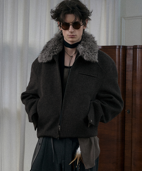 ARCA Wool-Alpaca Jacket Charcoal