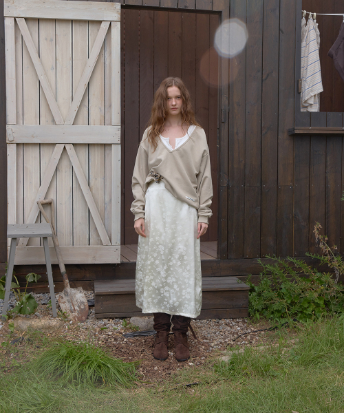 Heim floral long skirt - Butter