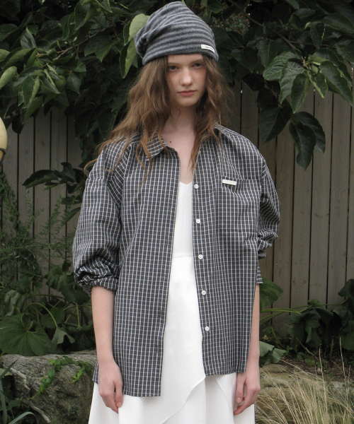 Getti check shirt - Black