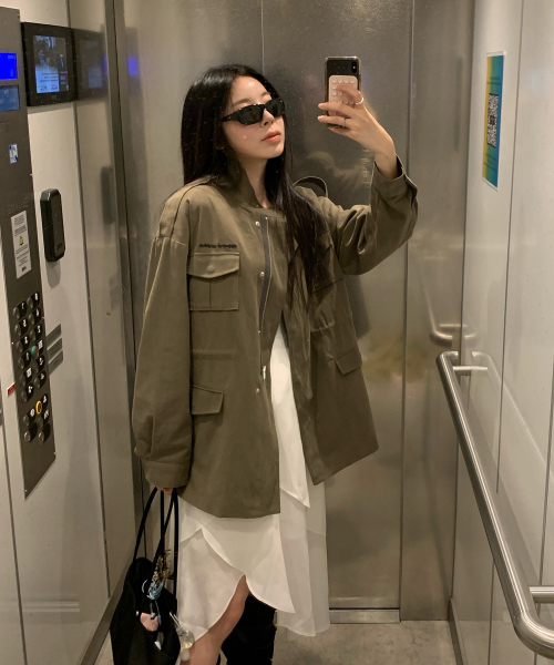 Paste field jacket - Khaki
