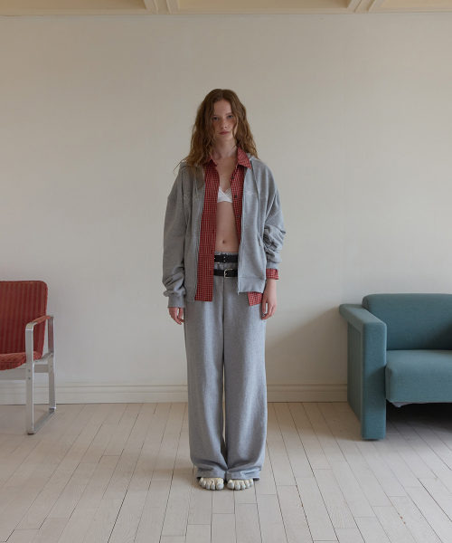 Polite hoodie zip-up - Gray
