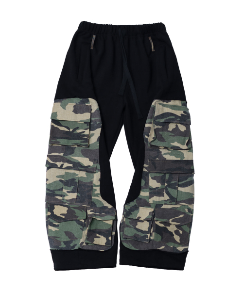 Camo Multi-Pocket Training Pants Beige