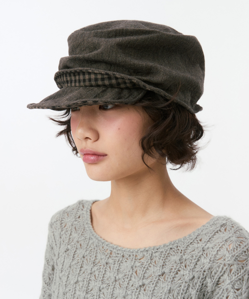 VINTAGE COTTON CASQUETTE, BROWN