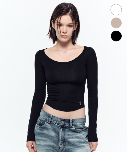 CONTOUR SCOOP NECK T (3 COLORS)