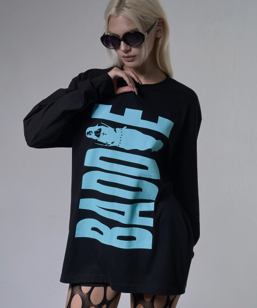 BADDIE LONG SLEEVE (BLACK) F26ZB531