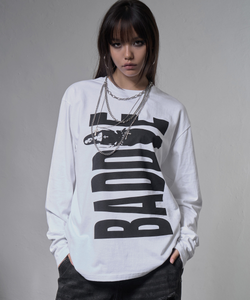 BADDIE LONG SLEEVE (WHITE) F26ZB531